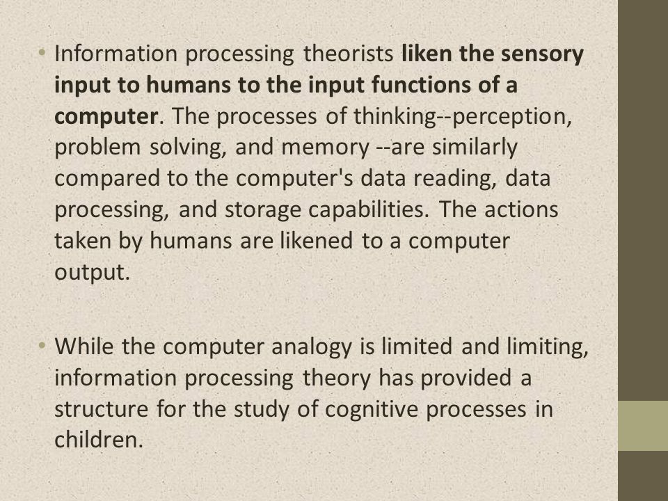 Siegler information processing theory best sale